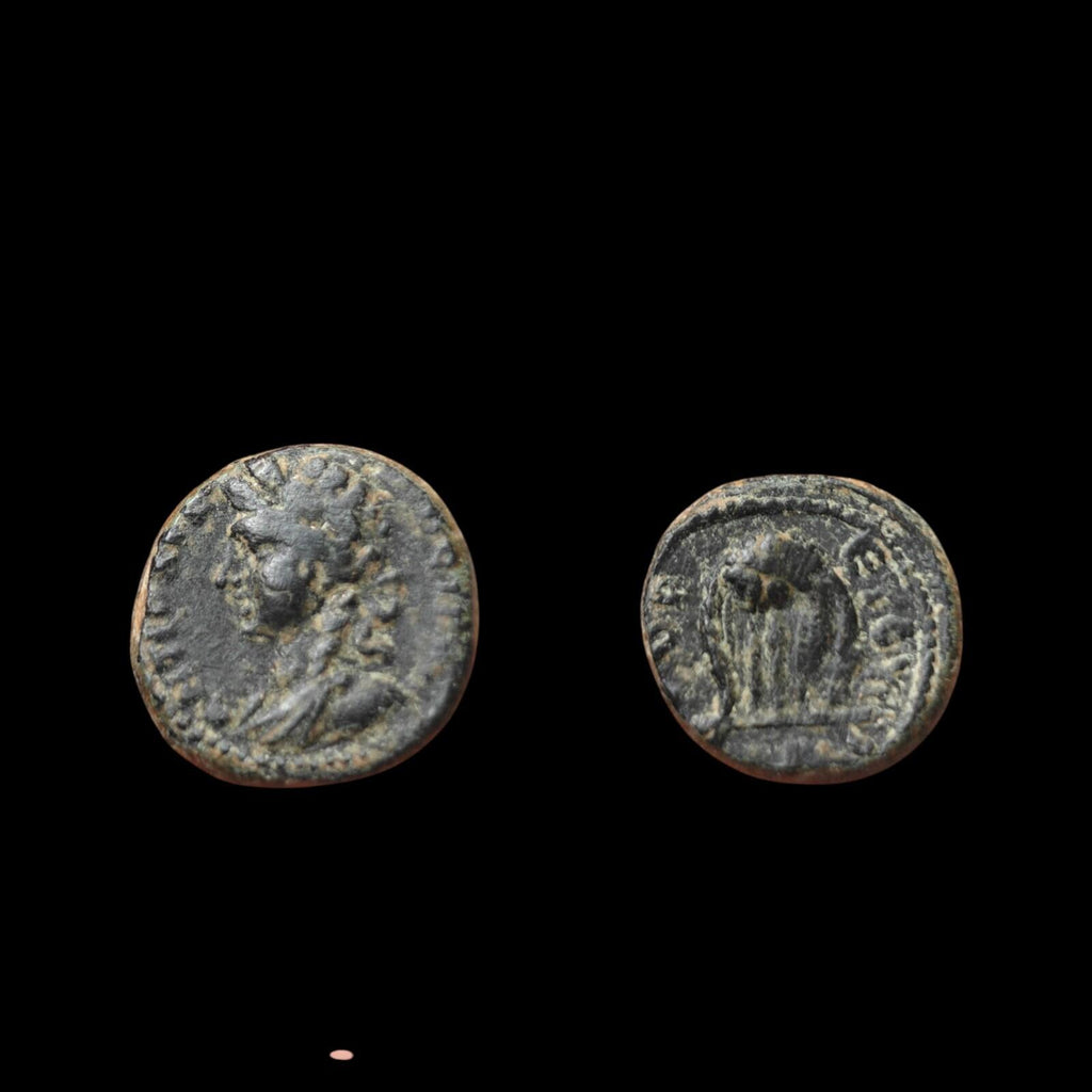 Monnaie romaine AE16 Antioche Bronze pseudo-autonome Lyre 62-63 ap. J.-C. Néron