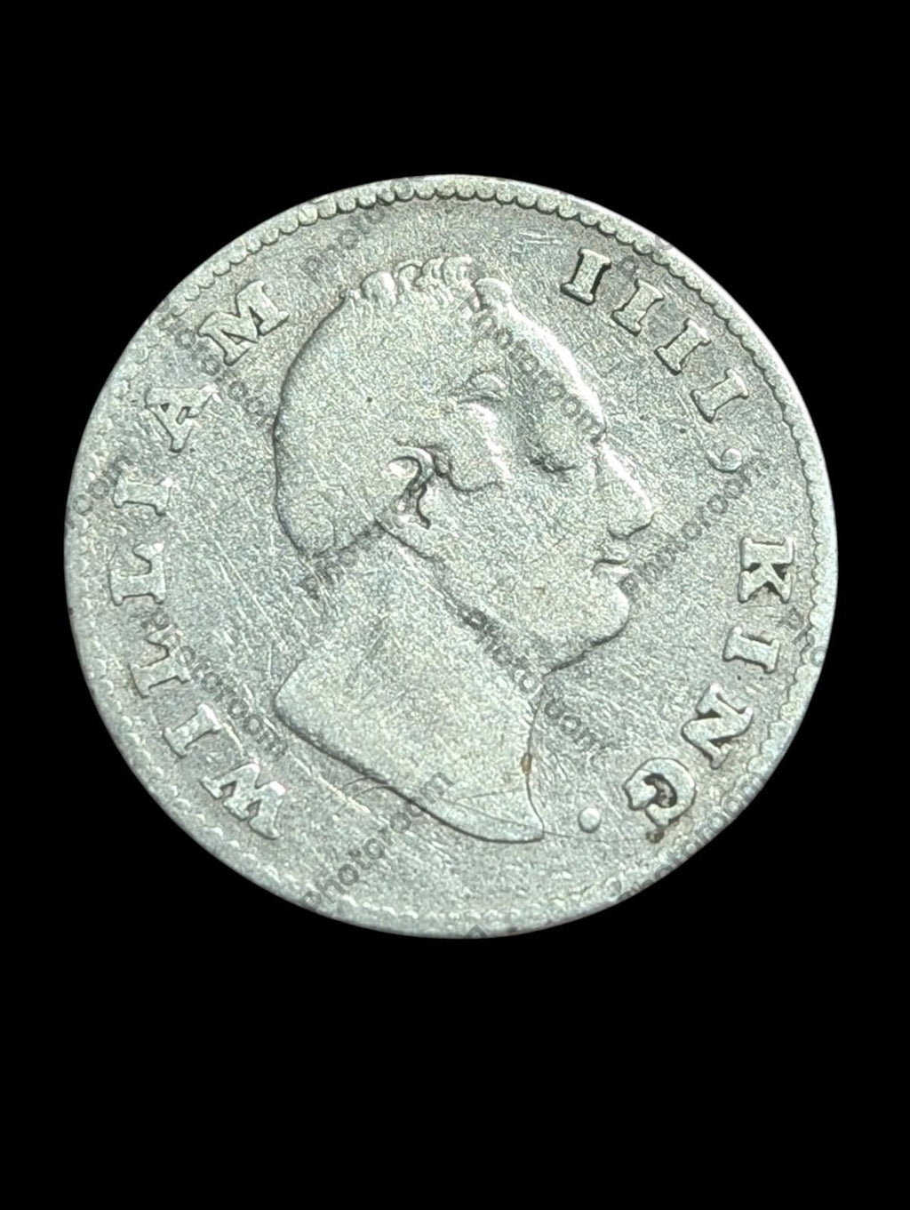 Inde (Britannique) KM449.3, Demi Roupie 1835 (C) Date Clé Rare