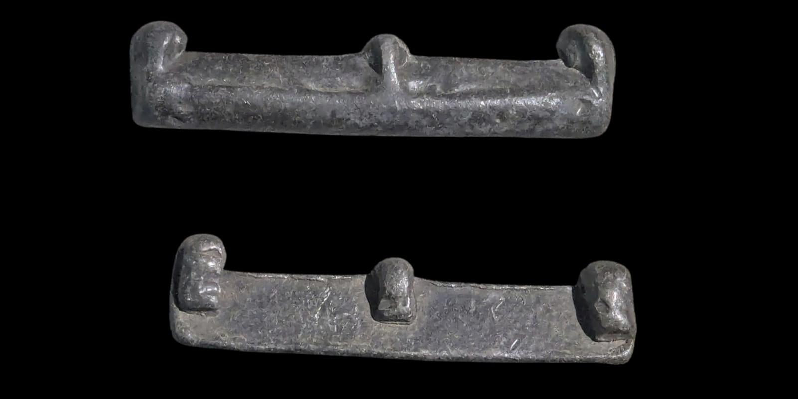 Palembang Sumatra Indonésie pirogue en étain Péninsule malaise bateau en étain Monnaie des années 1100-1700