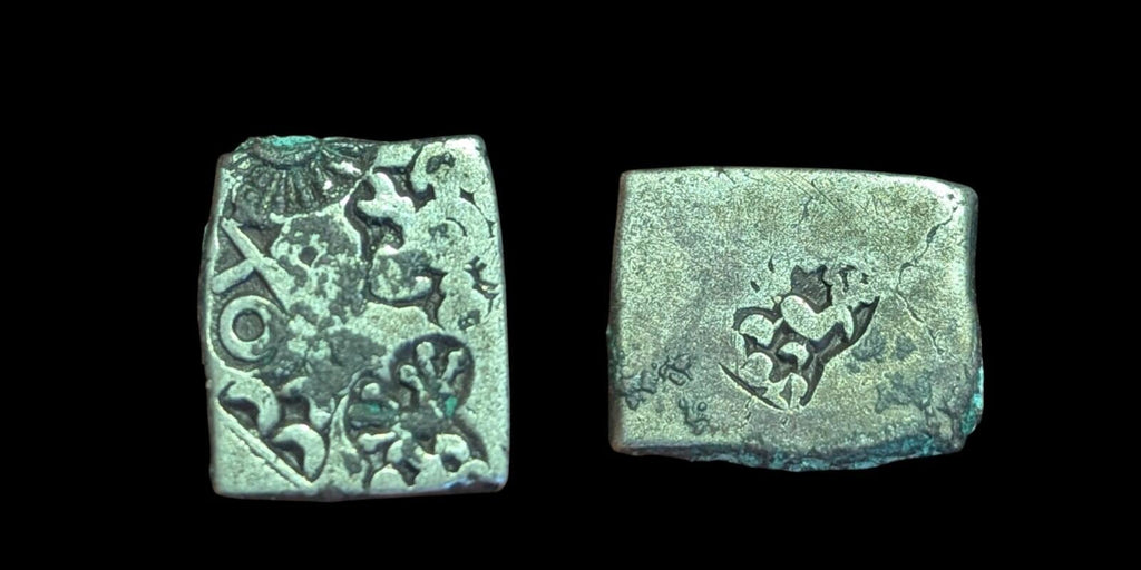 India ⭐ INDUS Valley Mayuriyan Punch ⭐ silver Coin 300 BC  Parrot