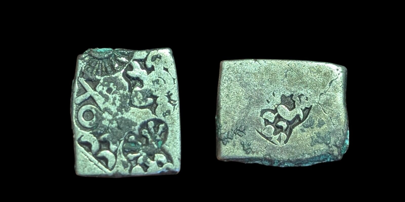 India ⭐ INDUS Valley Mayuriyan Punch ⭐ silver Coin 300 BC  Parrot