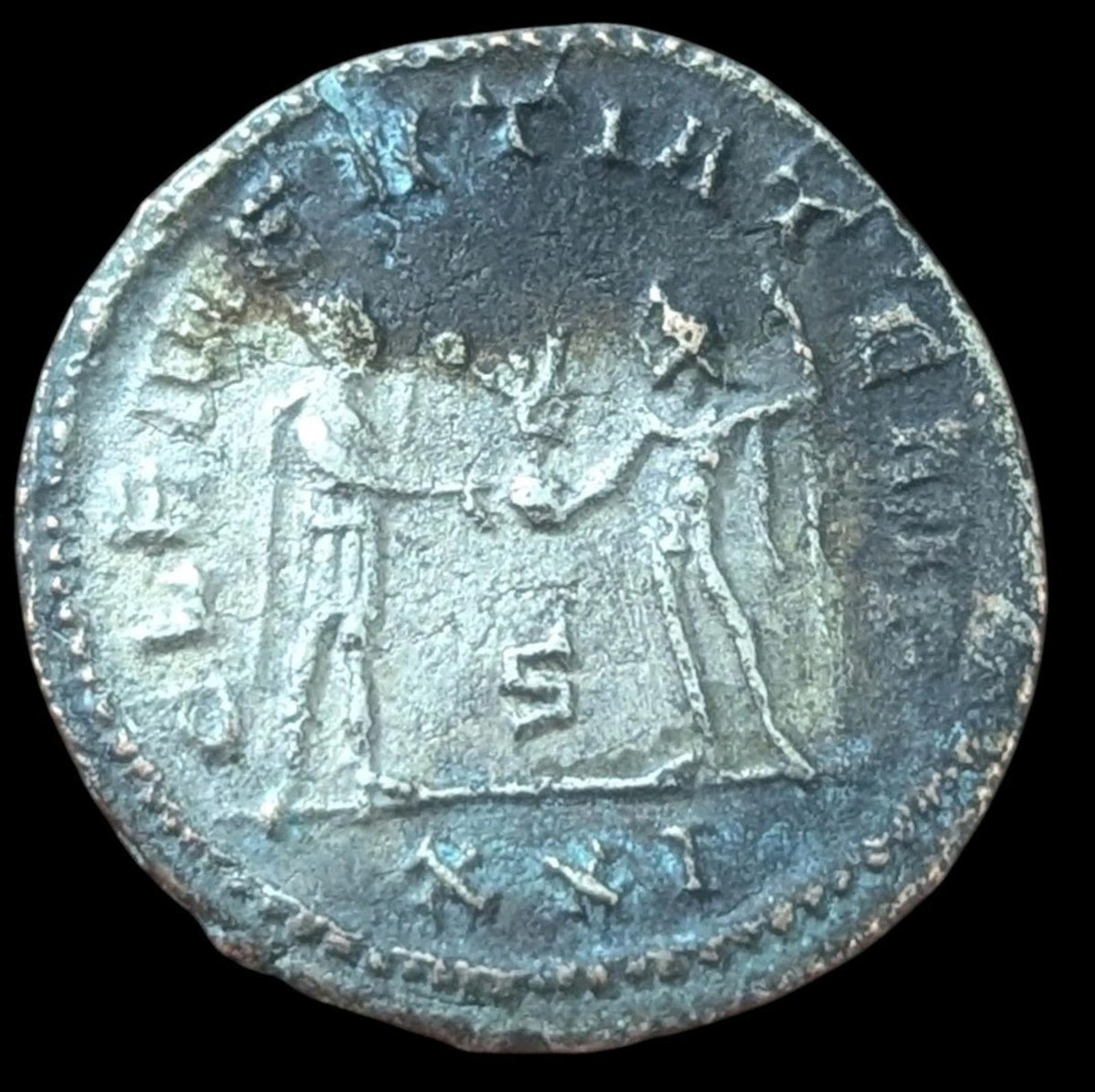 Roman Imperial Probus CLEMENTIA TEMP S XXI Silvered Bronze Antoninianus, 3.3 G
