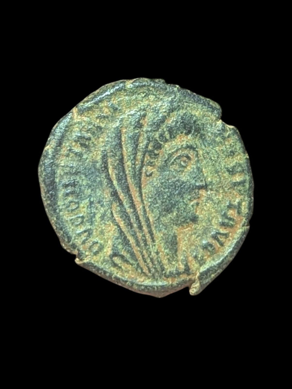 Ancient Roman coin. Divus Constantine I AD 337. Follis Æ 15 mm.