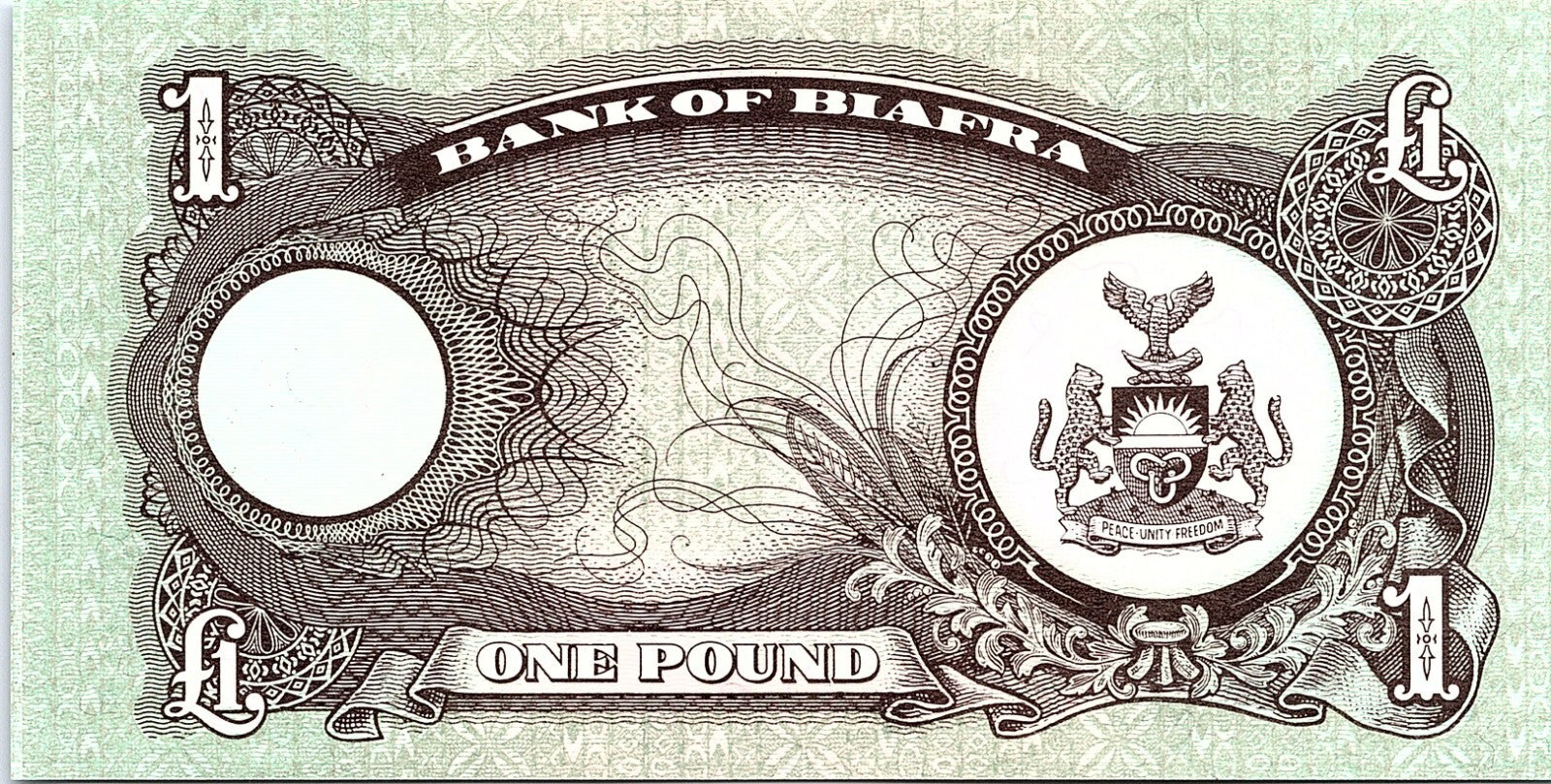 Bank of Biafra One Pound Better Grade Paper Money