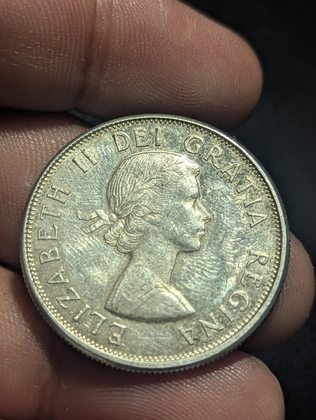 1964年加拿大50加分 - 80%含银 - 伊丽莎白二世 - 加拿大半美元 $0.50