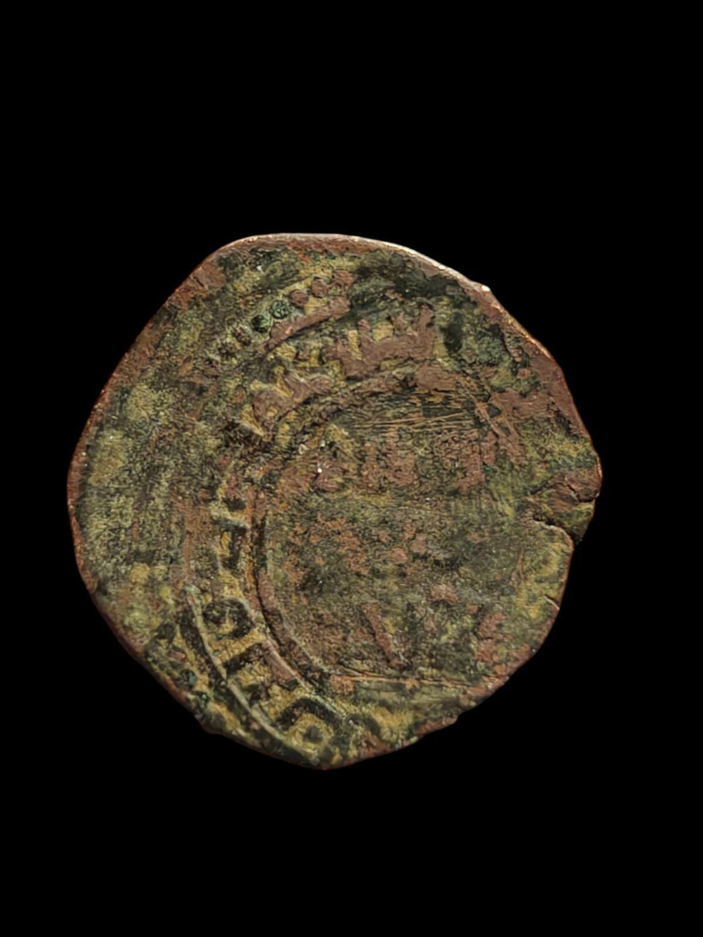 Artuqid AE fals, al-Salih Salih, lion left under sun Rare