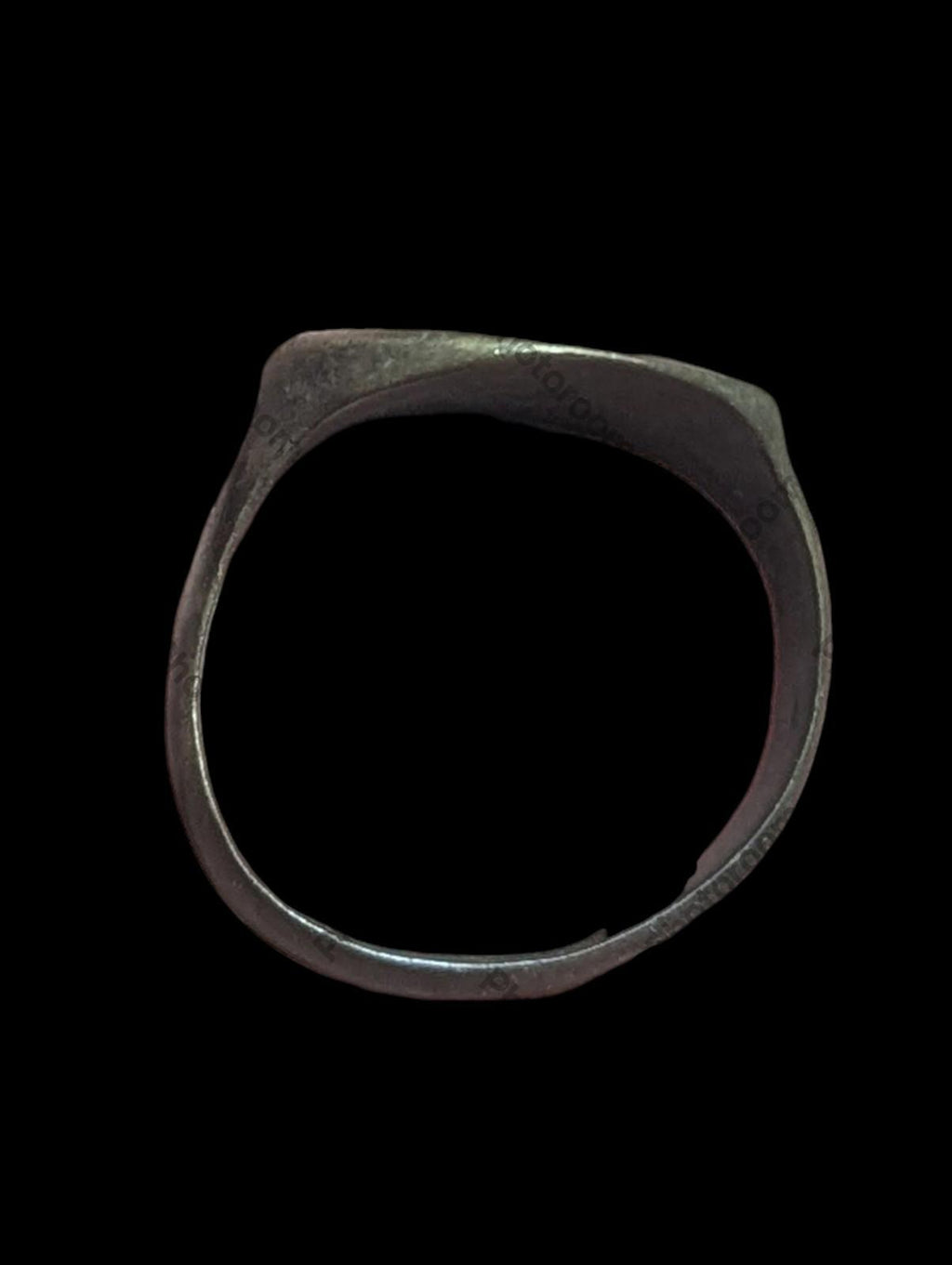 Medieval Antique Brass Masonic Ring Circa 18th To 19th Century Ad