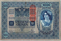 Austria / Hungary 1000 Kronen 1902 Paper Money - Circulated - 120 Yrs Old