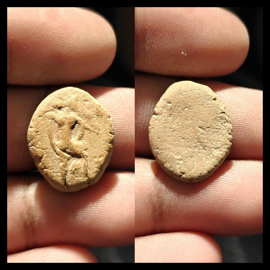 Ancient Greek Roman Circa 1st-3rd centuries AD Terracotta Clay Bullae Tessera