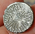 #AB52#India SILVER coin of VIJAY sena Western Kshatrapas.Indo-Scythian rulers