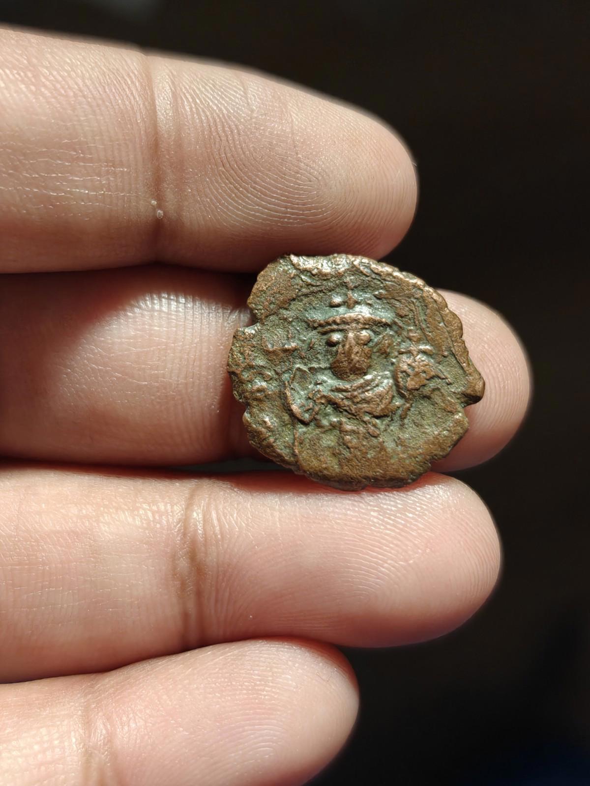 Arab Byzantine Umayyad Caliph. Mu'awiya Hims Emessa in Sorya Islamic Coin"%
