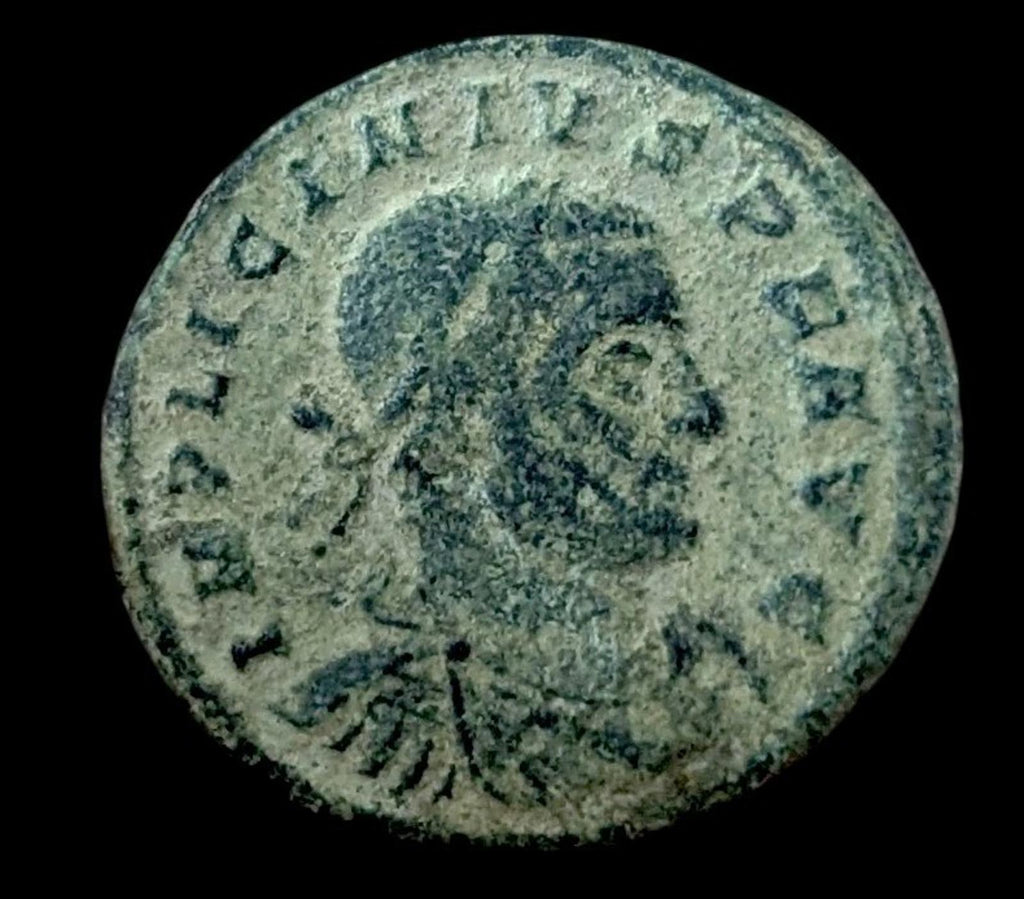 308-337 AD Roman Licinius I The Sol Trier AE Follis Arelatum Mint France Rare