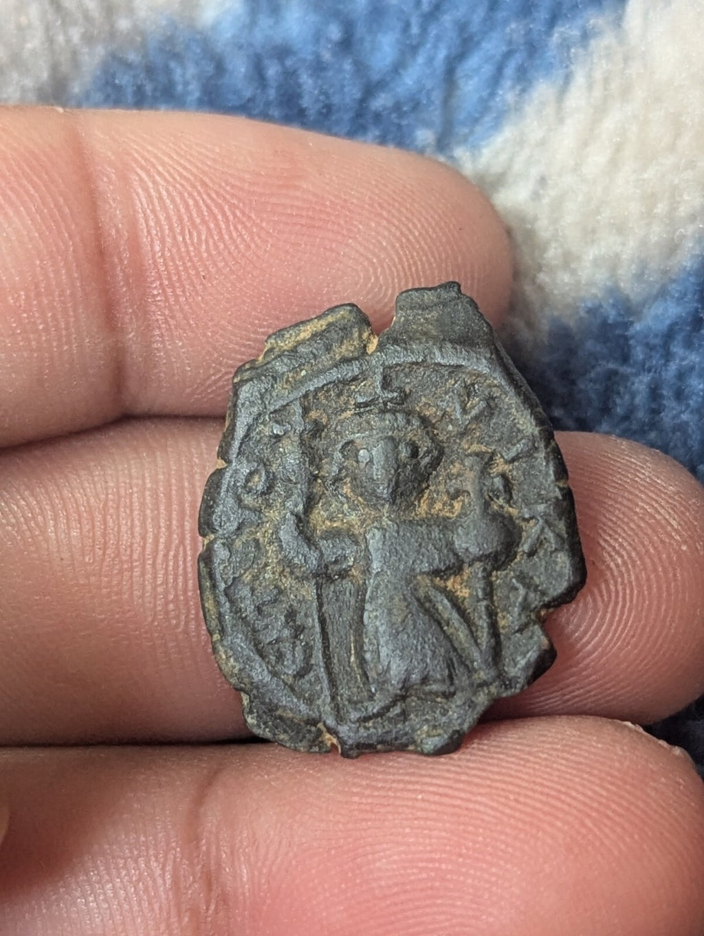 Arab Byzantine Umayyad Caliph. Mu'awiya Islamic Coin