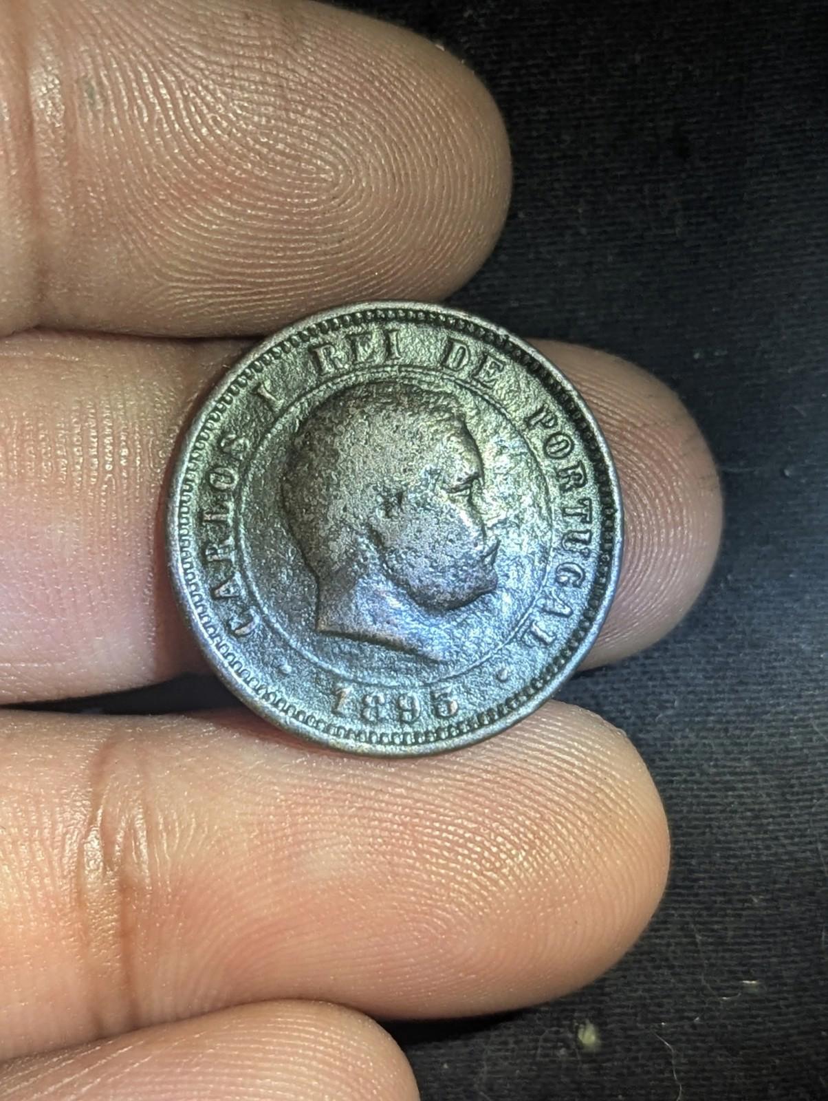 Portugal, 5 Reis, 1893, CARLOS I, KM# 530, Pièce en bronze 🇵🇹