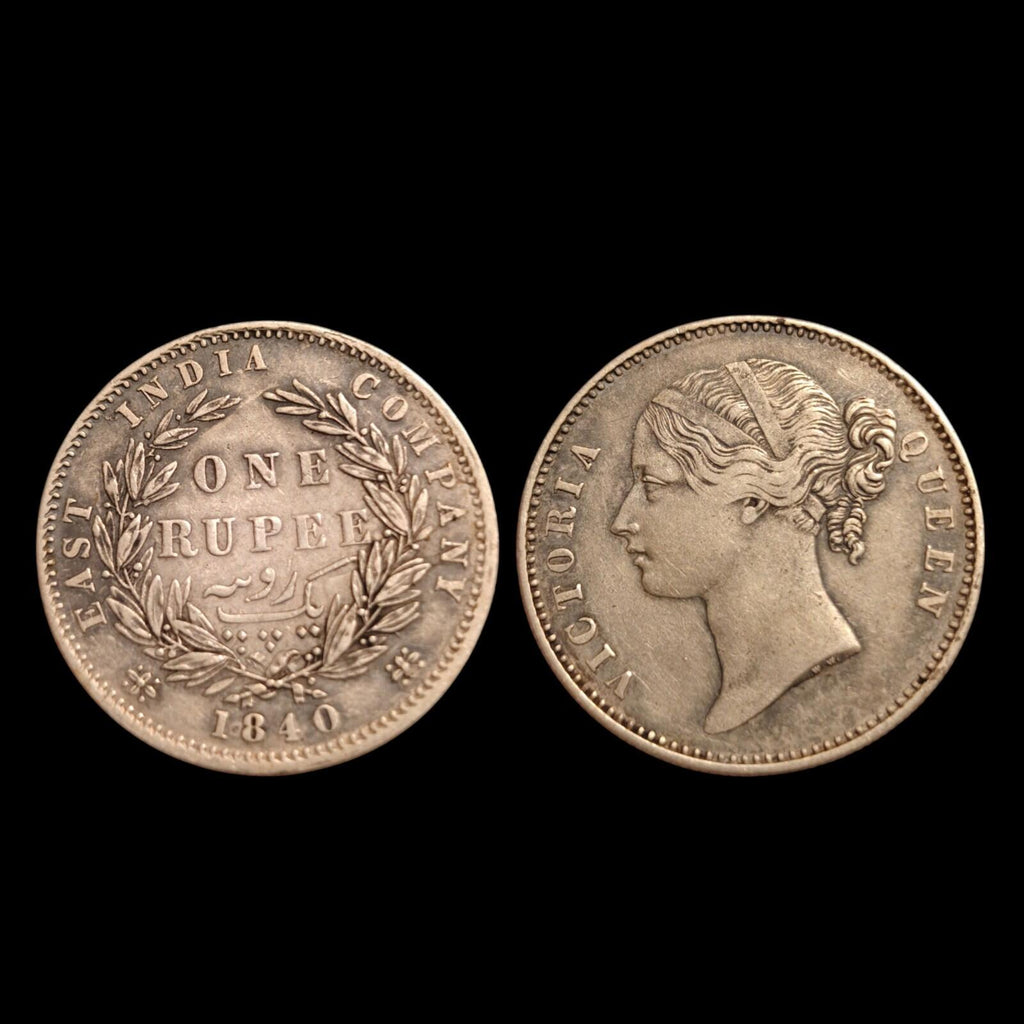 ⭐英国⭐东印度公司⭐1840年维多利亚银卢比⭐品相极佳。