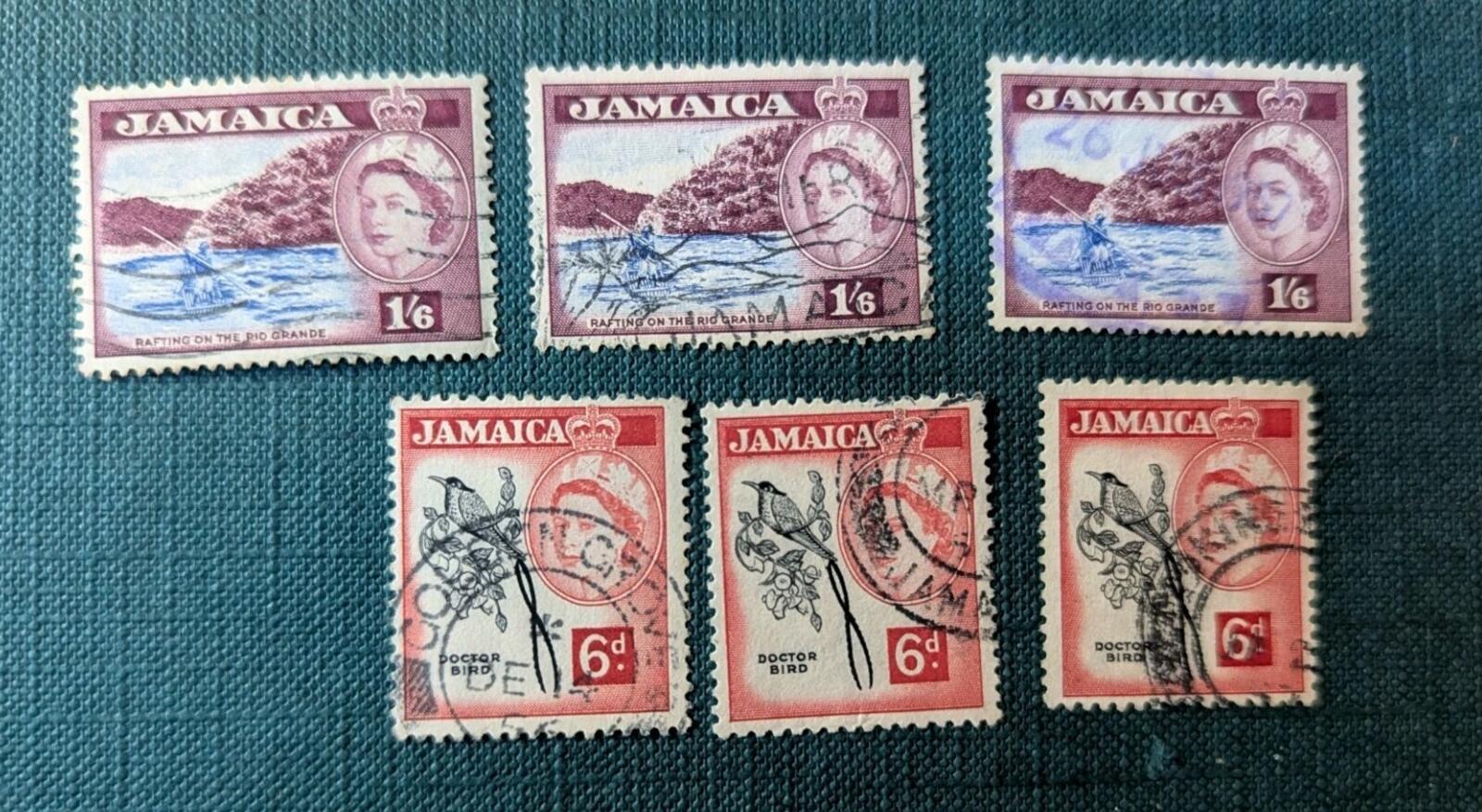 Jamaica Scott # 166 & 169- Used Queen Elizabeth 1950