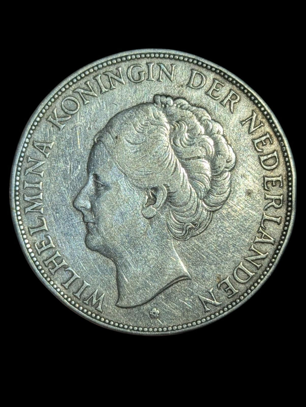 1930Netherland Kingdom 2 1/2 Gulden Queen Wilhelmina