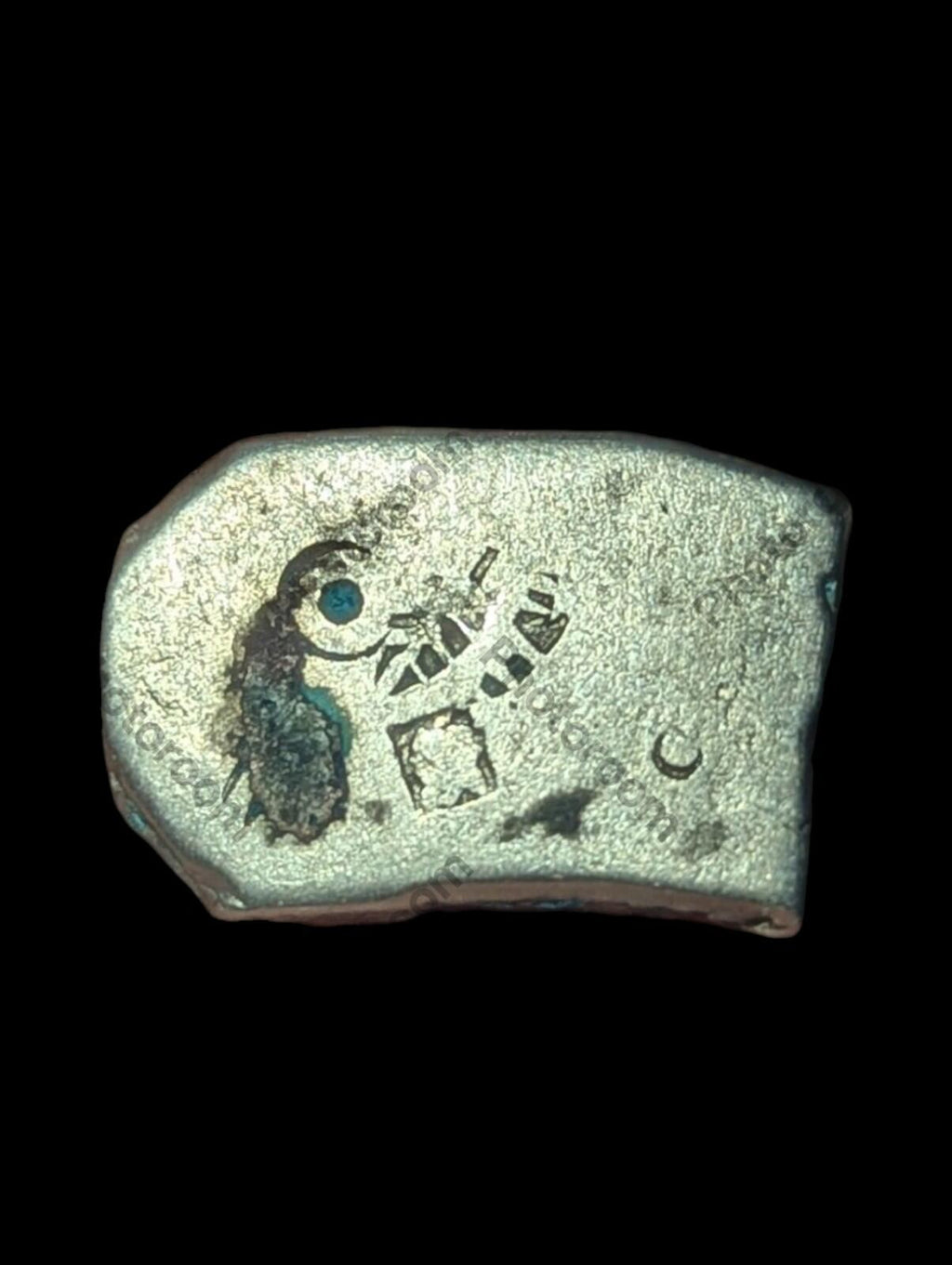 India Bengal INDUS Valley Mayuriyan Punch silver Coin 300 BC BIRD Symbol