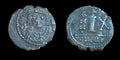 Demi Follis byzantin 593-4 Antioche, Maurice Tibère, Bronze Thessalonique