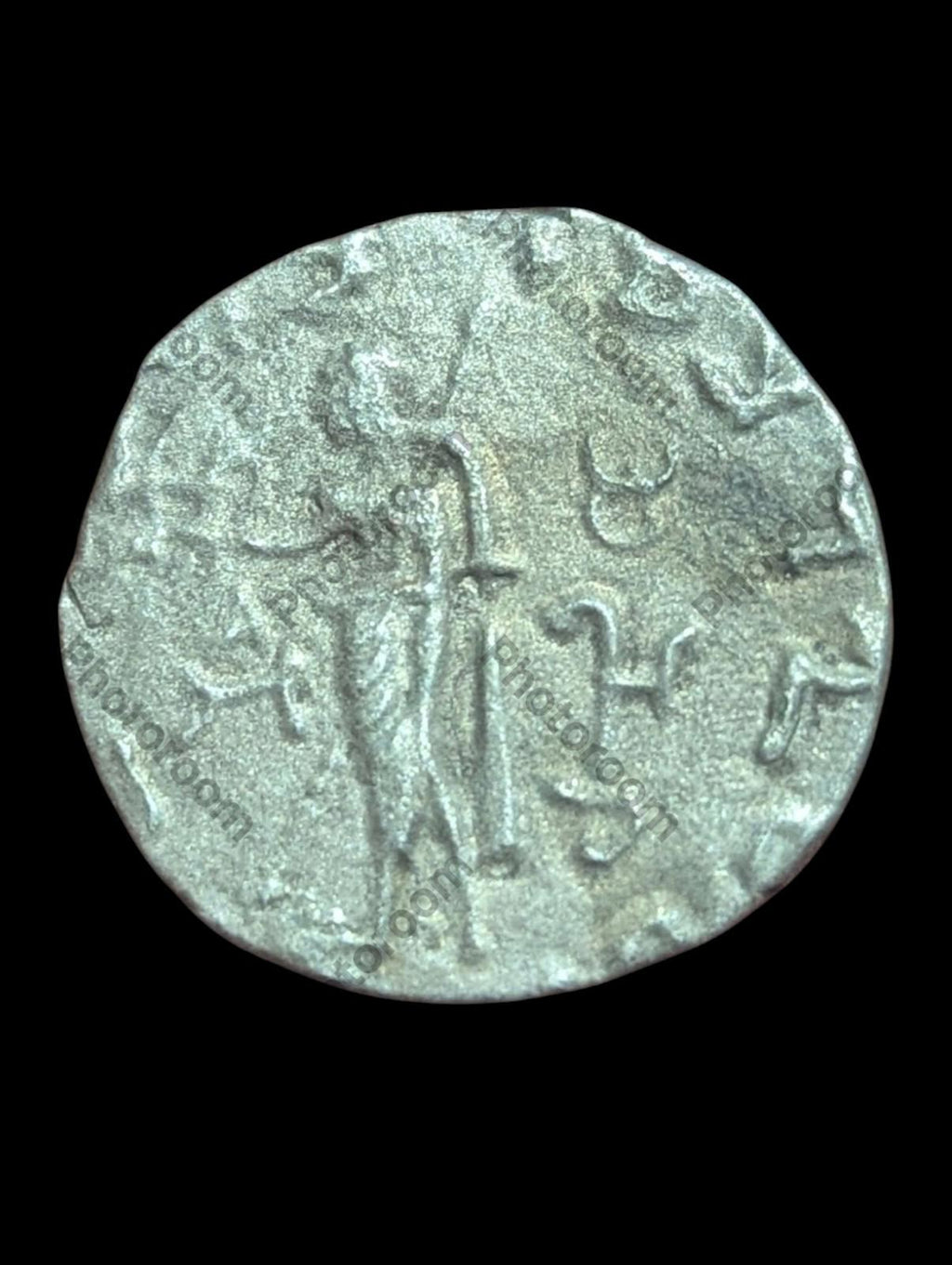Ancient Indo-Scythian Kingdom Azes II AR Tetradrachm Silver Coin