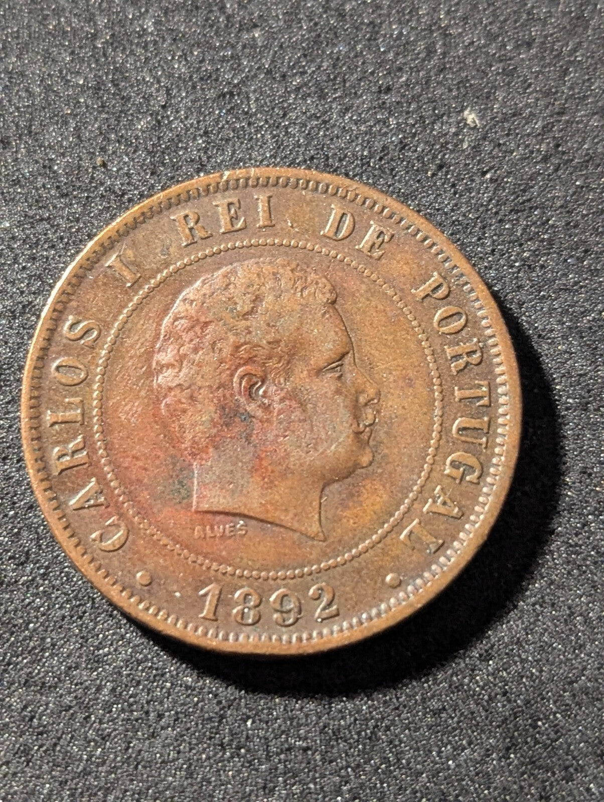 1892年葡萄牙国王古董复古20雷亚尔葡萄牙稀有硬币