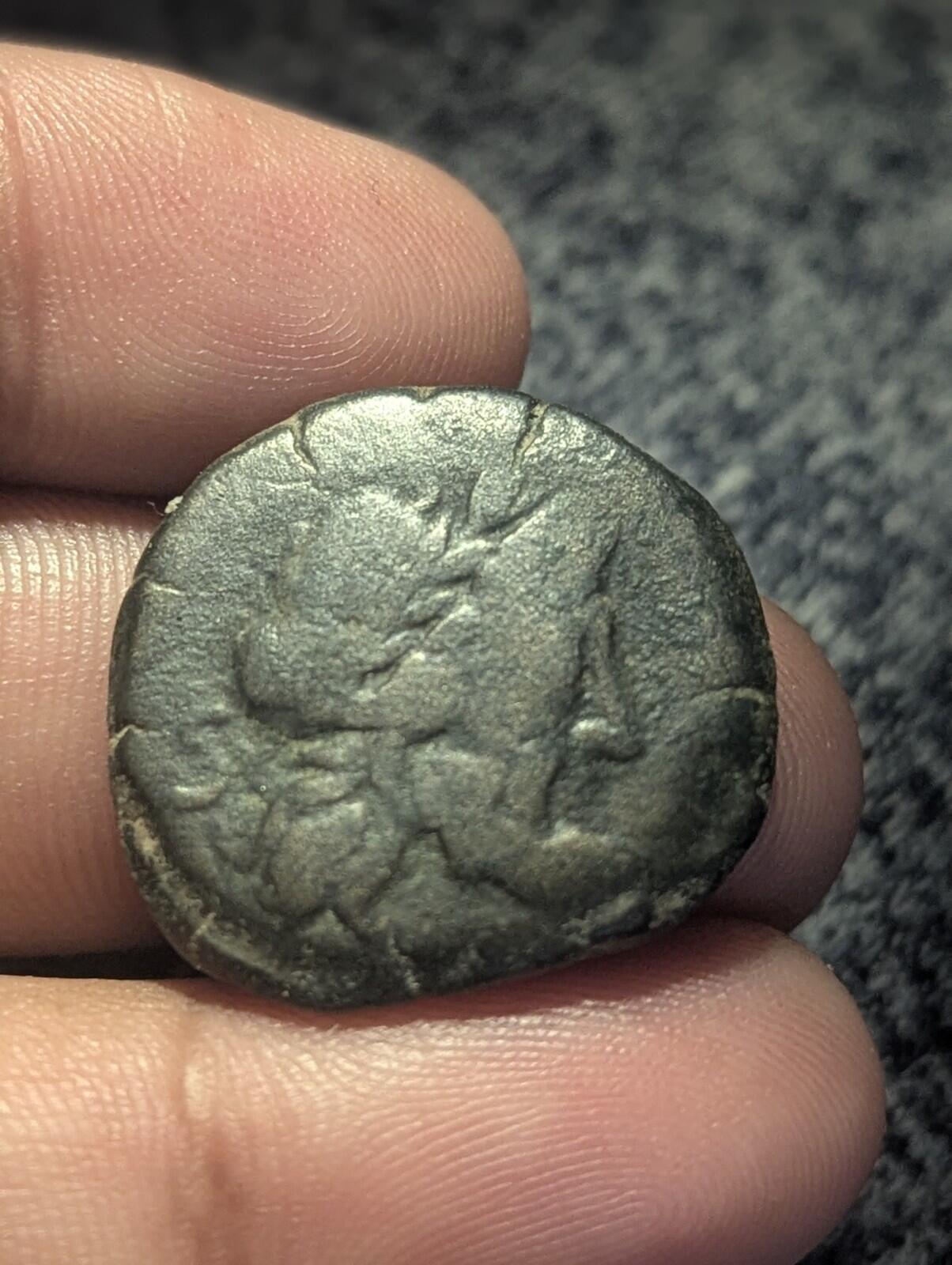 Single Head** Roman Republic Anonymous 179BC Janus Galley Ship  Ancient Coin Rar