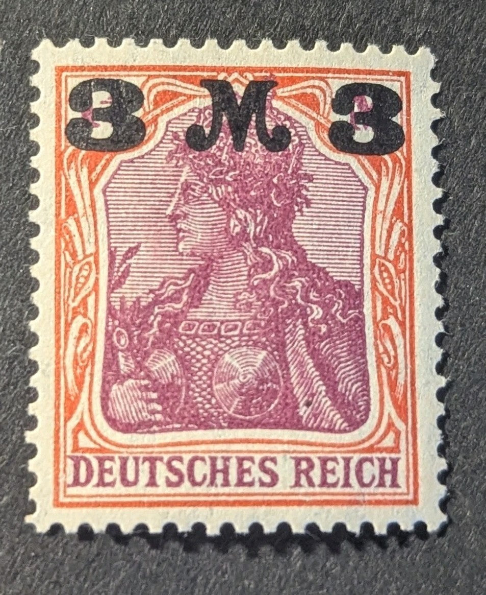 Germany Germania Deutches Reich Stamps Mi 155 - 3M OP Mint MNH