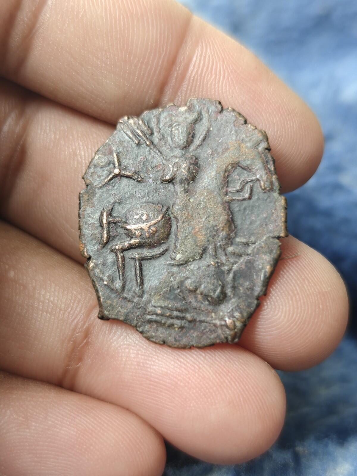 Seljuq Seljuk Of Rum Kaykhusraw I 2nd Reign, 1205-1211, Horseman AE Fals#