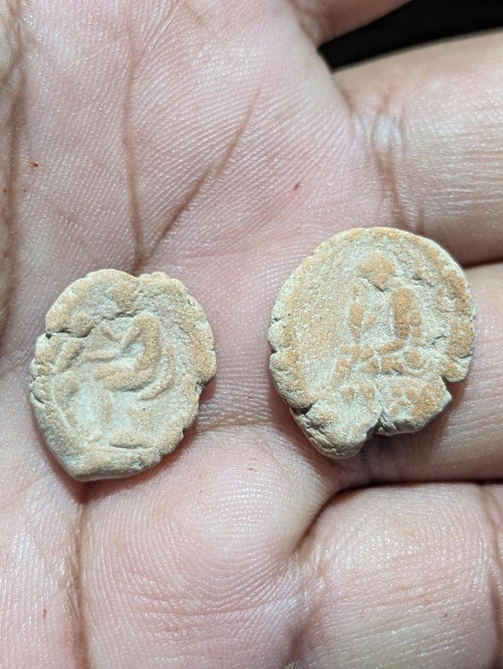 Random 1 Ancient Greek / Roman Circa 1st-3rd centuries AD. Terracotta token"*