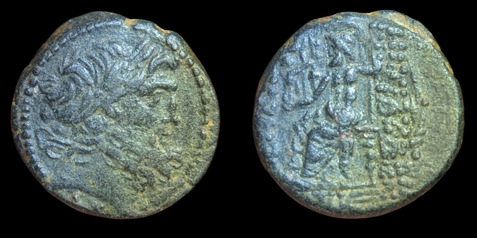 Monnaie de Séleucie et Piérie - Émission civique pseudo-autonome (92-76 av. J.-C.) Zeus