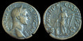 222-235 AD Roman Empire Severus Alexander Bronze Sestertius Mars Ancient Coin!