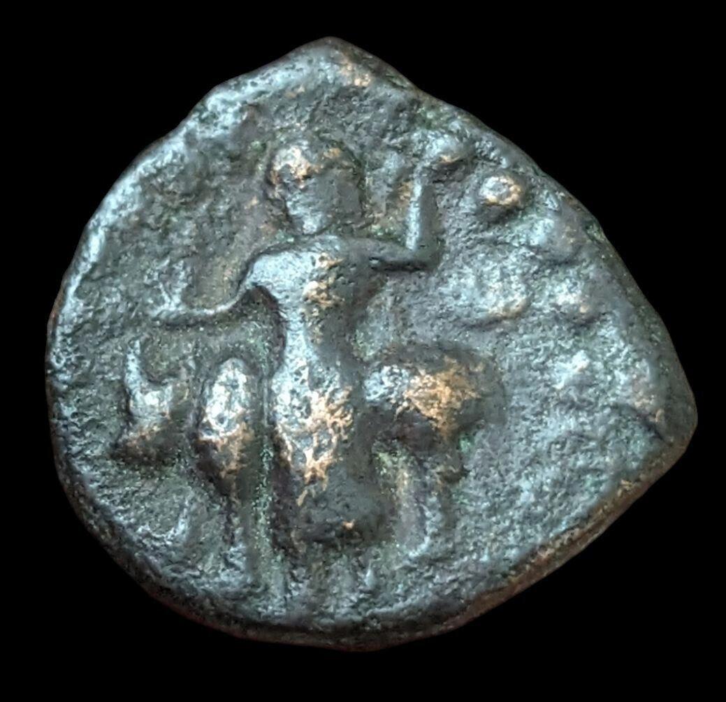 INDE Ancien roi Kushan Empire Kushan, Vasudeva II (192-225 ap. J.-C.) cuivre 8 grammes