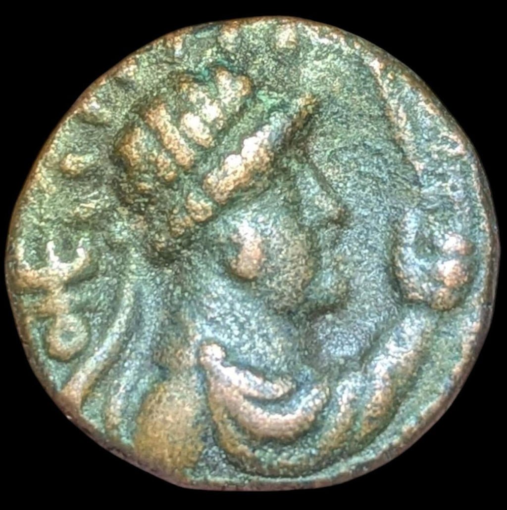 Inde Kushan Soter Megas Tétradrachme Bronze HAUTE Qualité 20 mm 8g