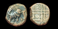 India Mysore Immadi Krishna Raja Wodeyar II (1734-80)Kasu Coin .Rare