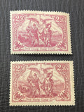2 Pcs Stamp Germany Deutsches Reich 2,50 Mark 1920 Müller Mi. Nr. 115