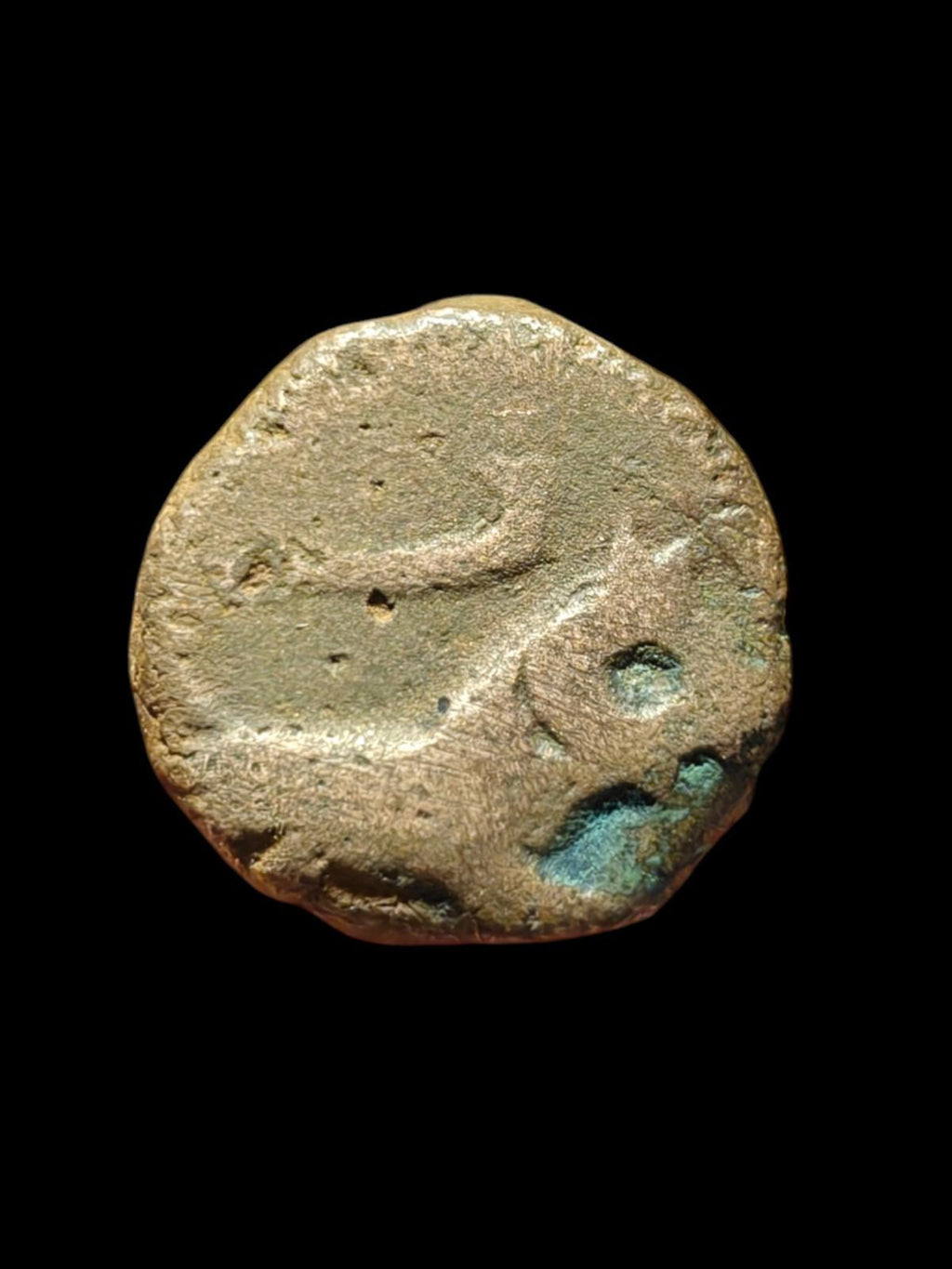 印度旁遮普锡克帝国，KM D102，AE Billyshahi Paisa，德拉贾特，回历1246年 罕见