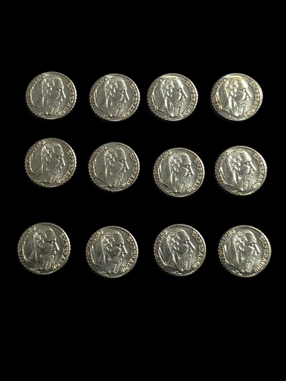 1 PC Au hasard 1865 Mexique Miniature OR Maximilien
