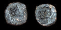 Ancienne pièce de monnaie indienne Quart de Karshapana Taxila AE16mm Colline de la Lune
