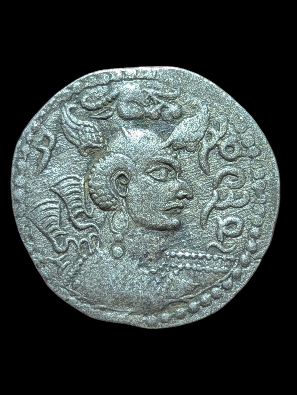 HUNNIC TRIBES or Nezak Huns Nezak Shah 500AD ANCIENT Drachm Coin Rare 🥈 Silver