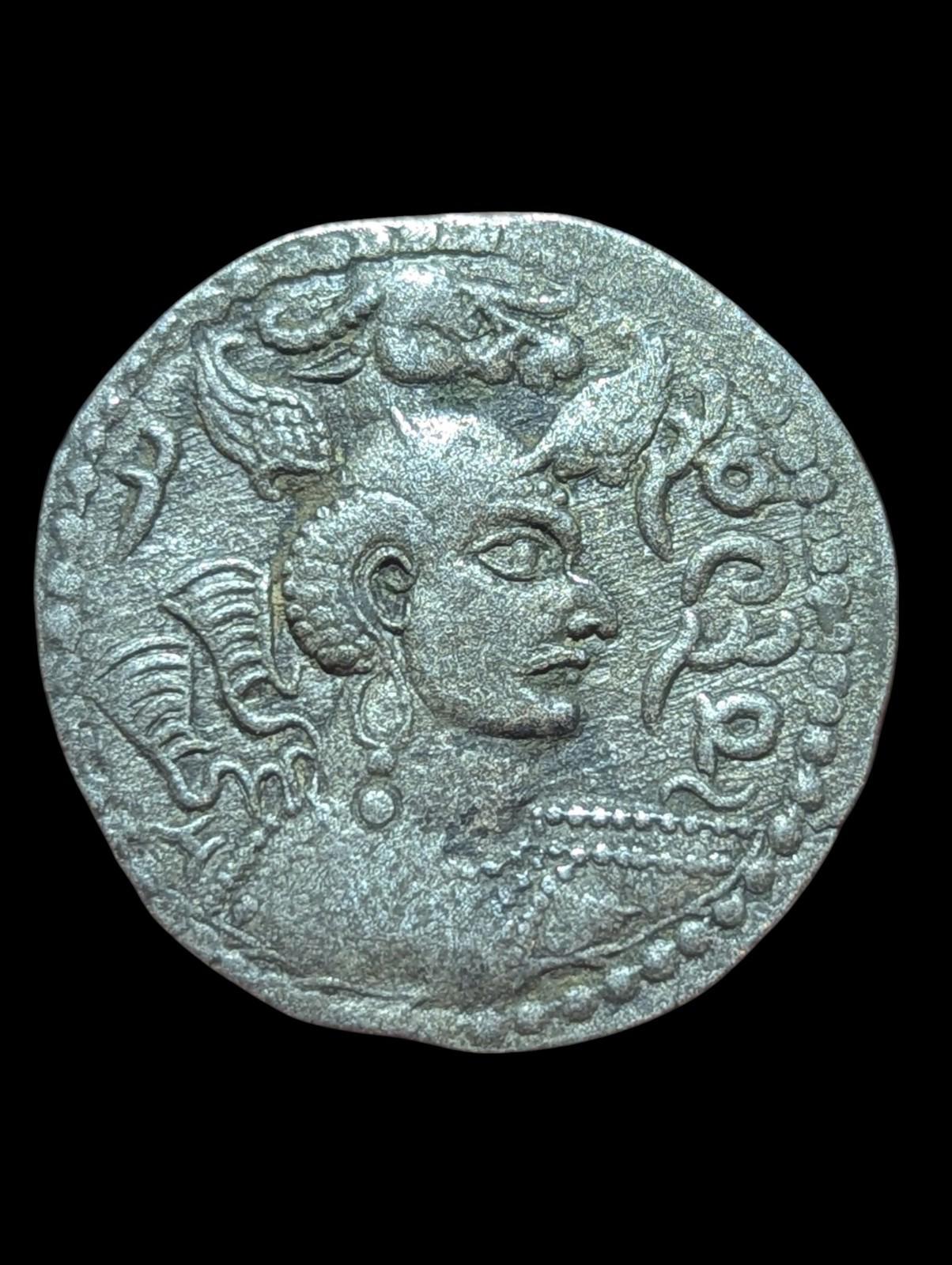 HUNNIC TRIBES or Nezak Huns Nezak Shah 500AD ANCIENT Drachm Coin Rare 🥈 Silver