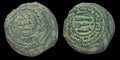 Abbasside AE Fals Monnaie en cuivre AH155 Jabal Al Fidda Gouverneur Rawh Islamique