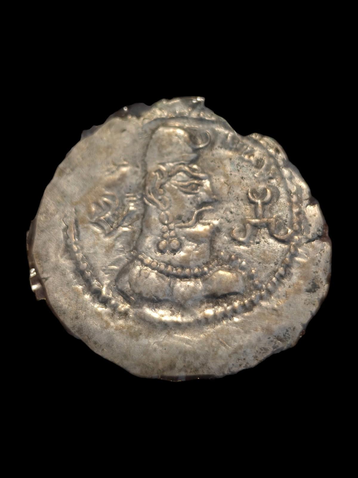 HUNNIC TRIBES Earliest Dracham Khingila ANCIENT Coin Rare 🥈430-490 CE Rare