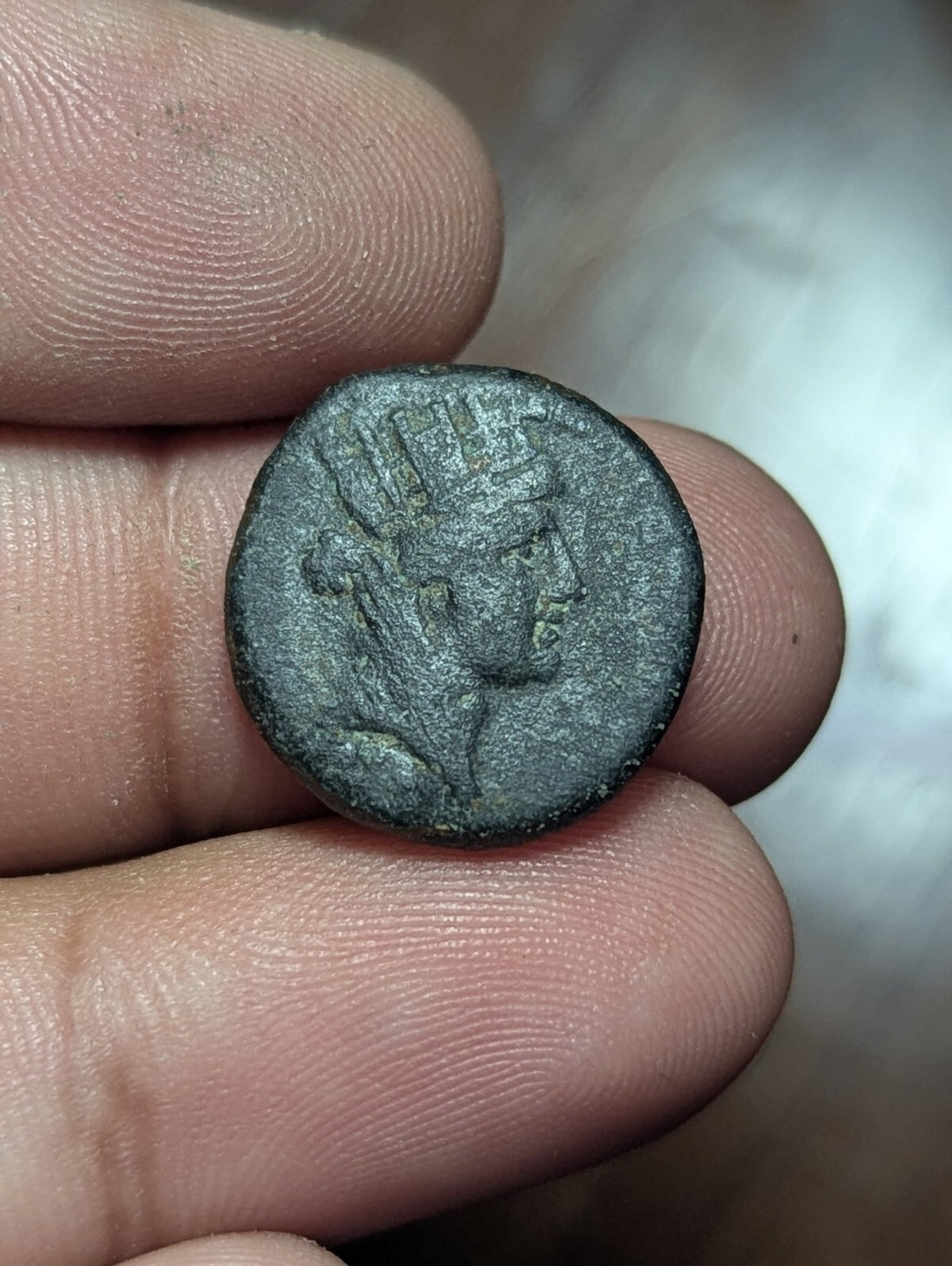 Ancient Roman Time Of NERO 54AD Antioch TYCHE RAM Star Of David* Rare