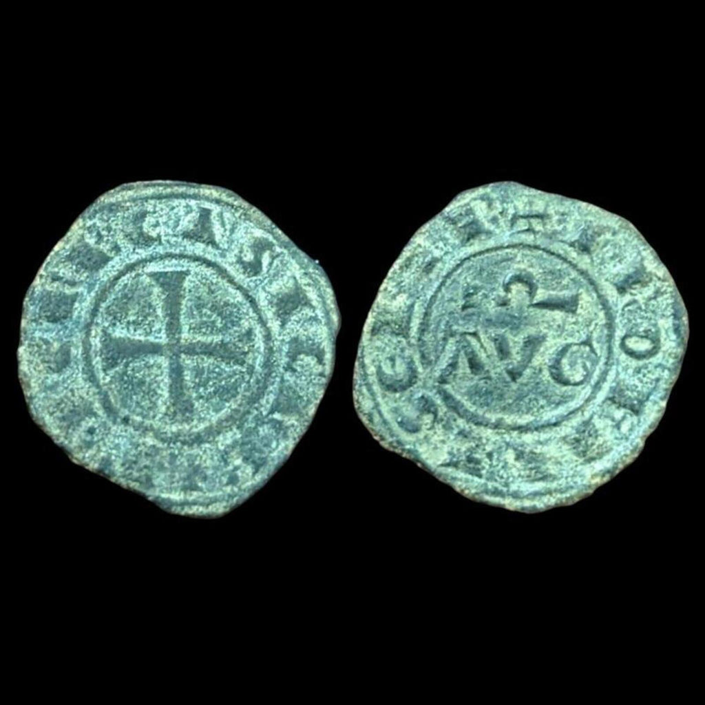 Kingdom of Sicily BRINDISI FREDERICK II FEDERICO 1242AD DENARO