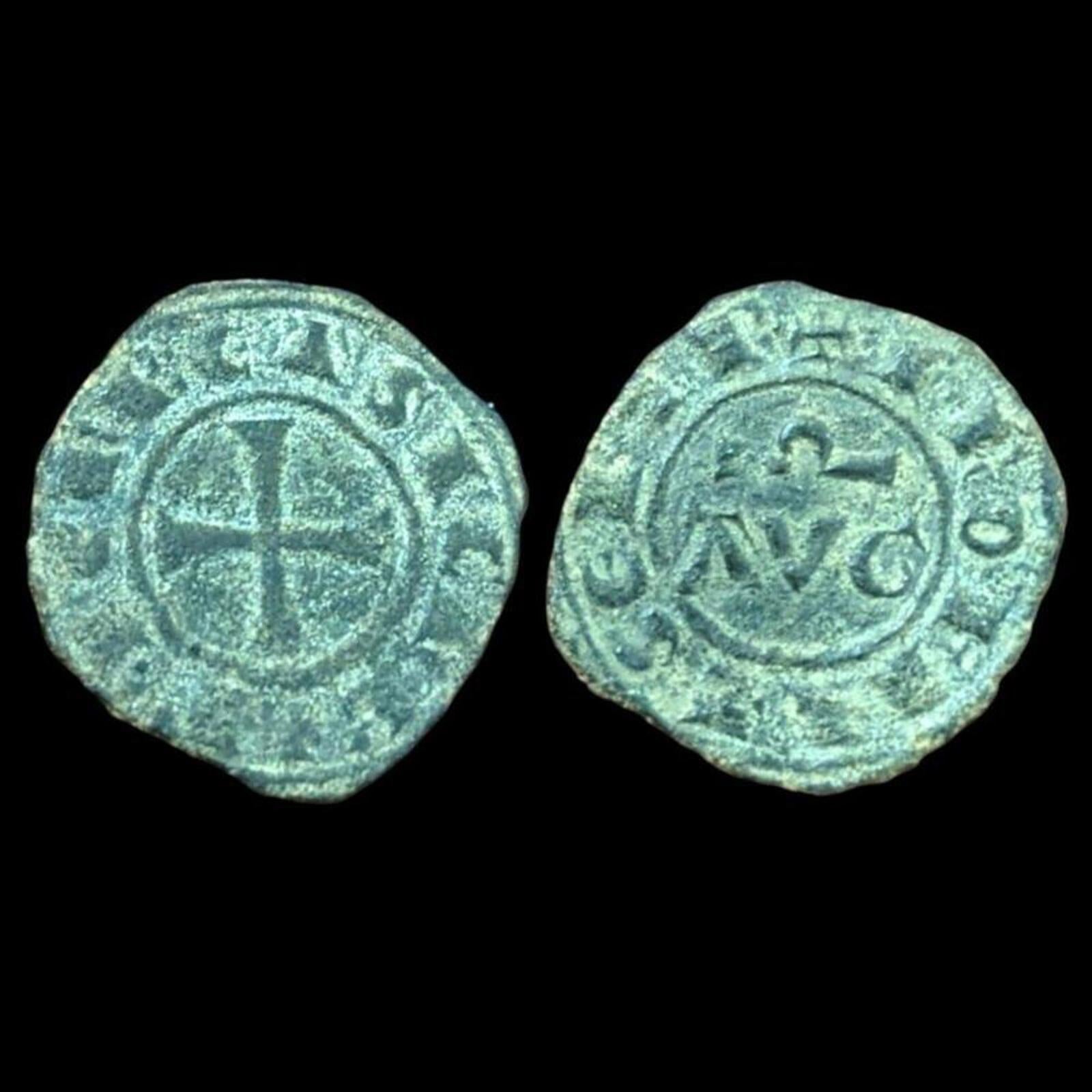 Kingdom of Sicily BRINDISI FREDERICK II FEDERICO 1242AD DENARO