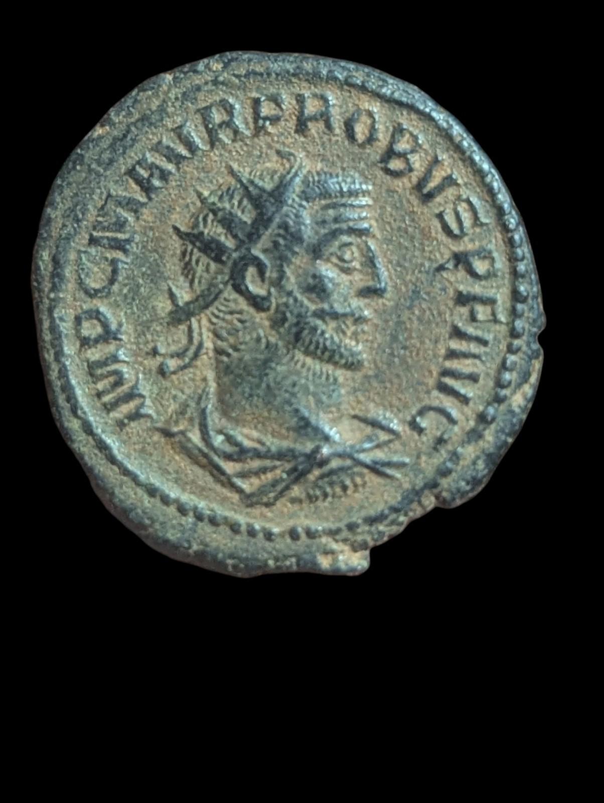 Antoninianus romain impérial Probus CLEMENTIA TEMP π XXI en bronze argenté, 4 g