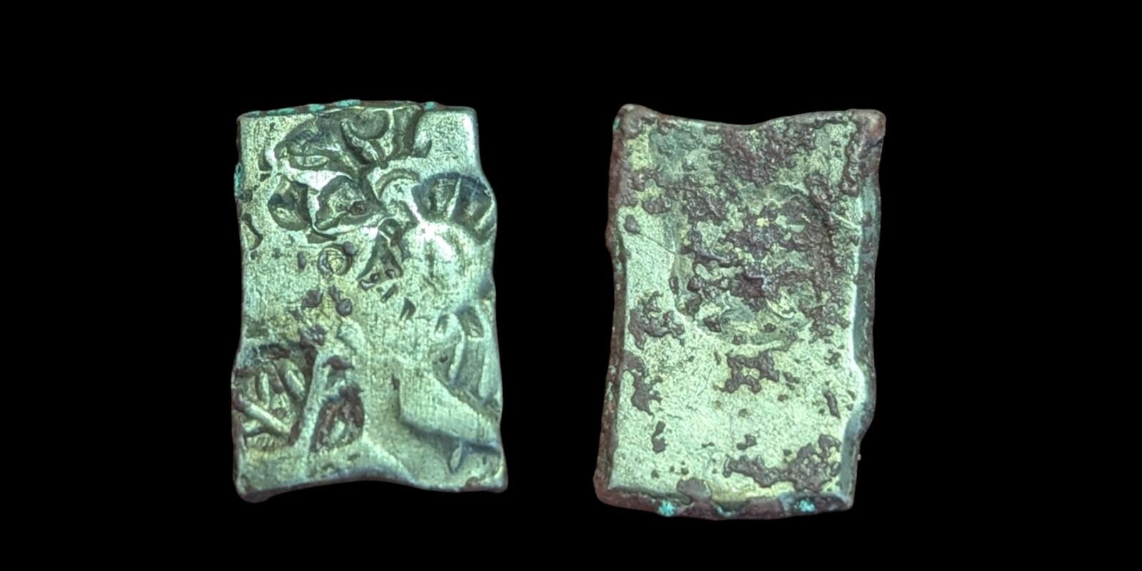 India ⭐ INDUS Valley Mayuriyan Punch ⭐ silver Coin 300 BC