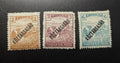Hungary 1918 Koztarsasag Overprint Stamps Lot 2f 3f 6f Reaper Harvester Mint
