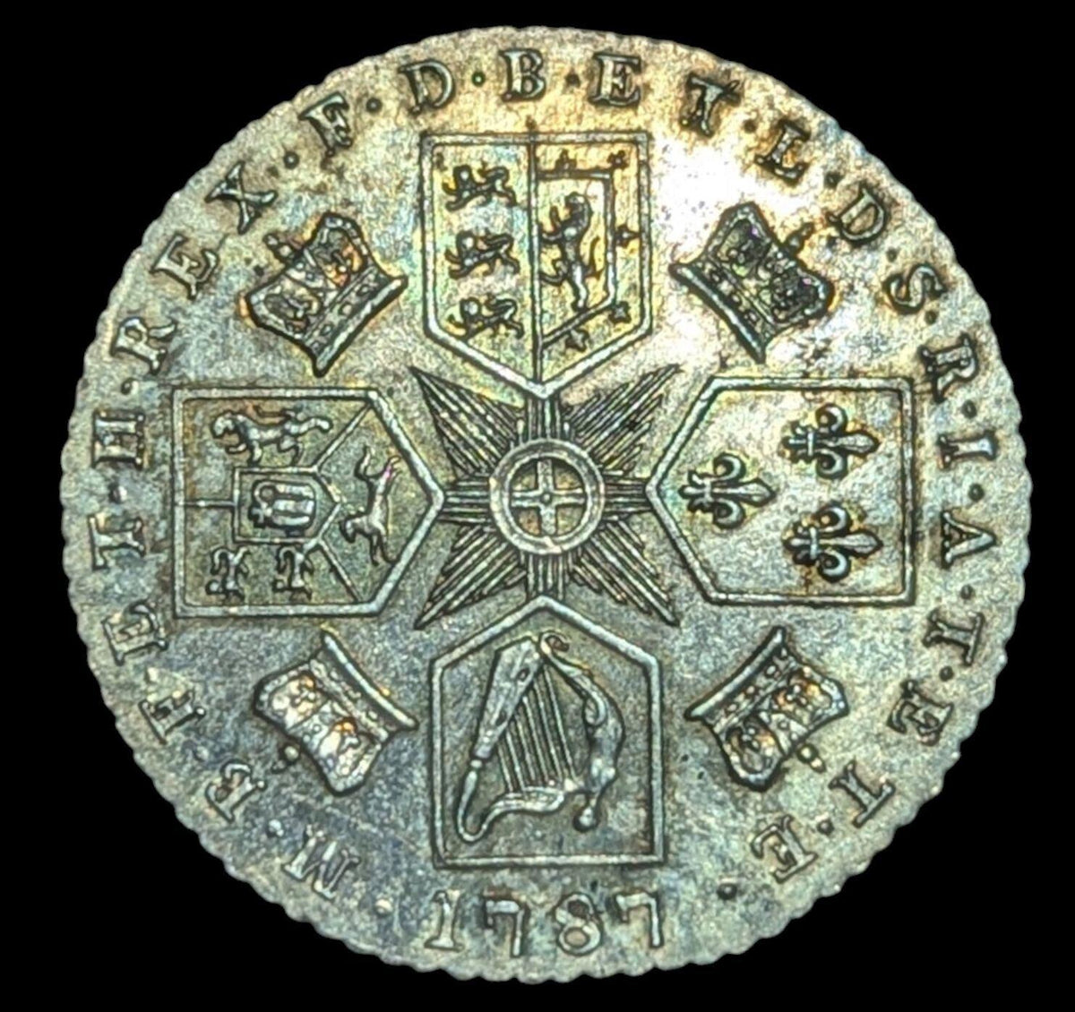 Grande-Bretagne : George III 6 Pence 1787 Wow Grade