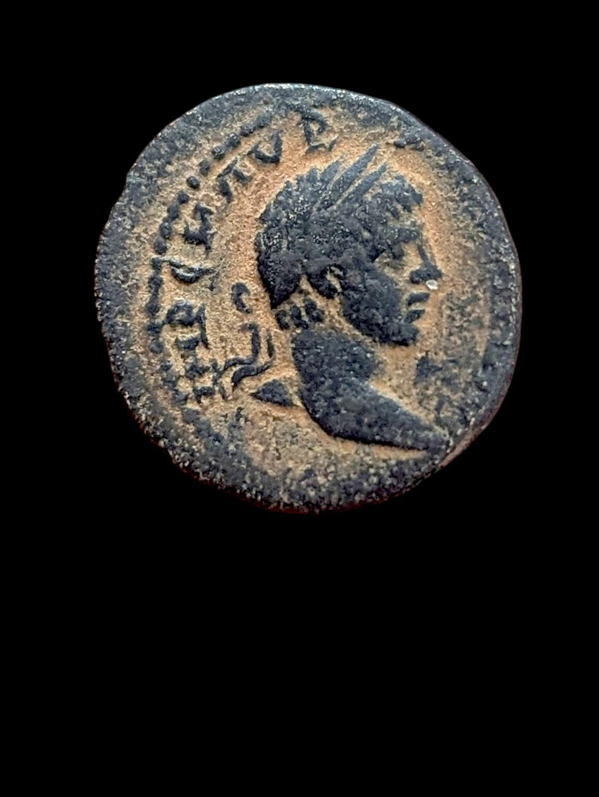 HÉLIOGABALE, 218-222 APR. J.-C. AE 17. LAODICÉE AD MARE. REVERS : TYCHÉ DANS UN SANCTUAIRE.